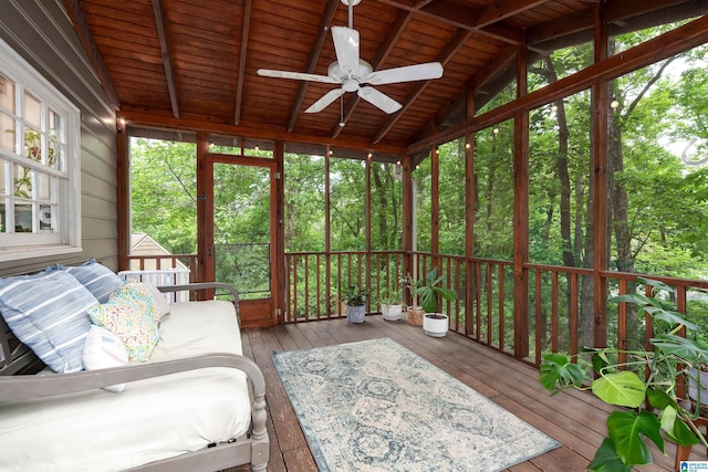 2017 Crossvine Rd, Hoover, AL 35244 - sunroom / solarium featuring ceiling fan