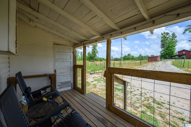 1352 County Road 185, Jemison, AL 35085 - wooden terrace with a rural view