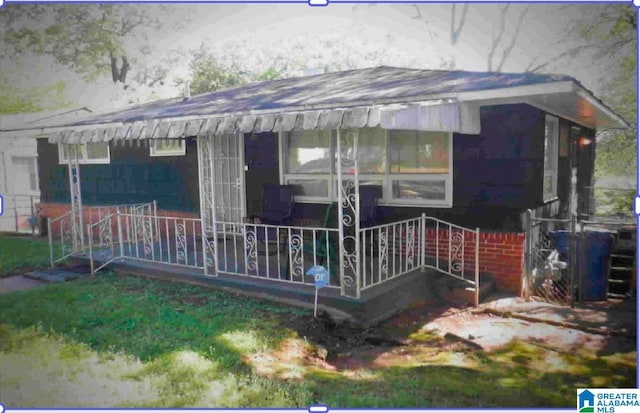 view of rear view of property