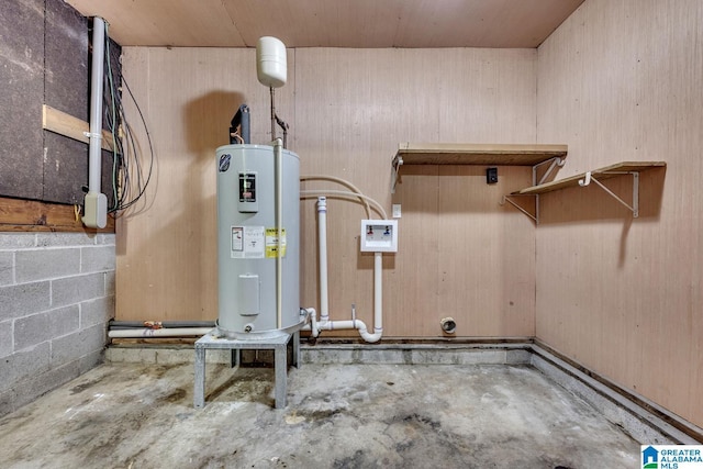 utilities featuring electric water heater
