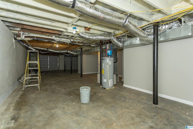 733 Heflin Ave E, Birmingham, AL 35214 - unfinished below grade area with gas water heater