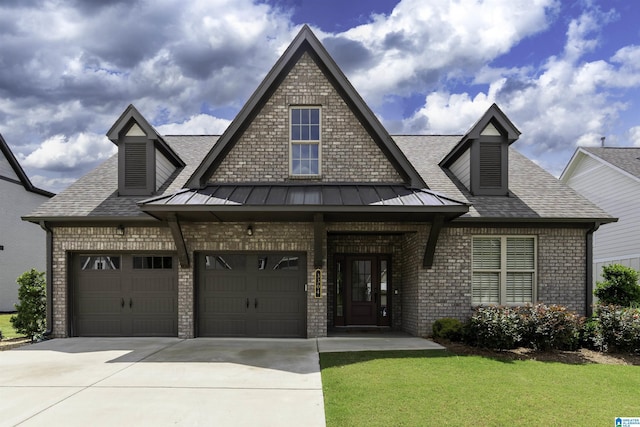 3304 Trip Run, Hoover, AL 35244 - view of front of property with brick siding, a shingled roof, driveway, and a front yard