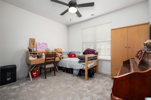 3304 Trip Run, Hoover, AL 35244 - carpeted bedroom with baseboards and ceiling fan