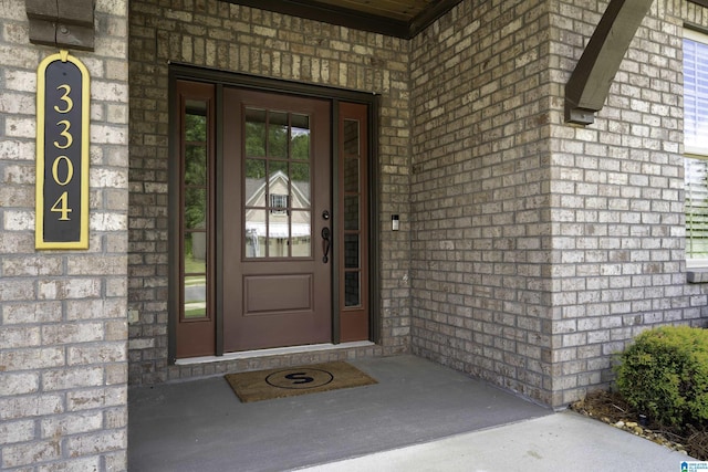 3304 Trip Run, Hoover, AL 35244 - doorway to property with brick siding