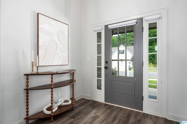 3304 Trip Run, Hoover, AL 35244 - entryway with dark wood-type flooring and baseboards