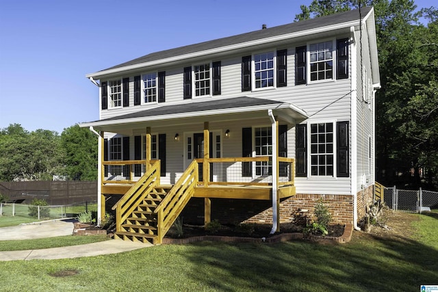 5708 Hickory Ct, Pinson, AL 35126 - colonial inspired home featuring a porch and stairway