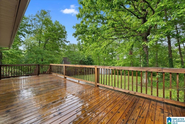 view of wooden terrace