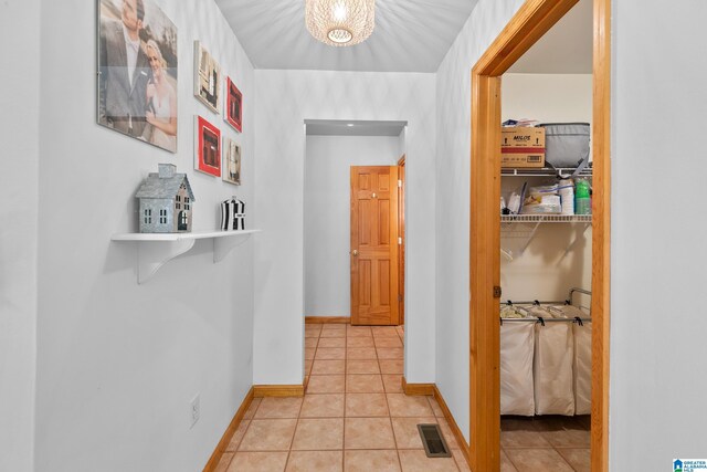 323 Taylor Rd, Remlap, AL 35133 - corridor featuring light tile patterned floors and baseboards