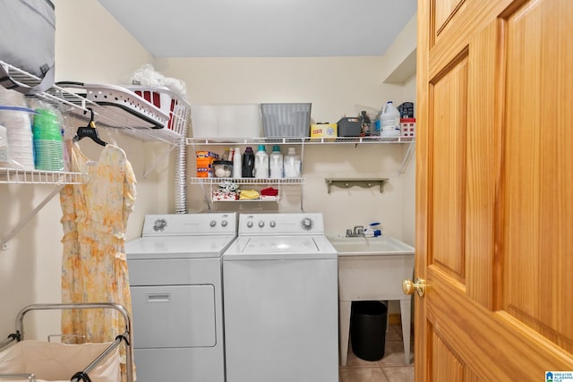 323 Taylor Rd, Remlap, AL 35133 - laundry area featuring independent washer and dryer and tile patterned flooring