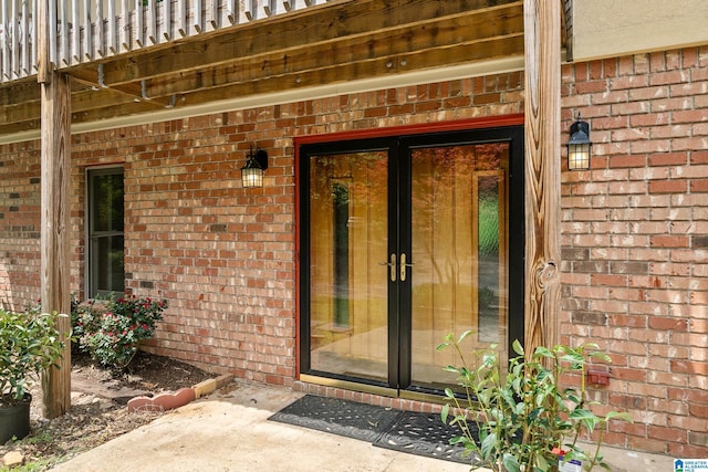 323 Taylor Rd, Remlap, AL 35133 - doorway to property featuring brick siding and french doors