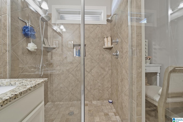 1204 Grants Way, Irondale, AL 35210 - bathroom featuring a shower stall and vanity