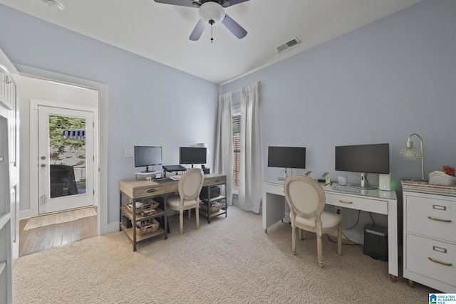 1204 Grants Way, Irondale, AL 35210 - home office with ceiling fan
