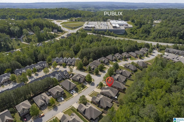 1204 Grants Way, Irondale, AL 35210 - aerial view of property's location featuring a forest and nearby suburban area