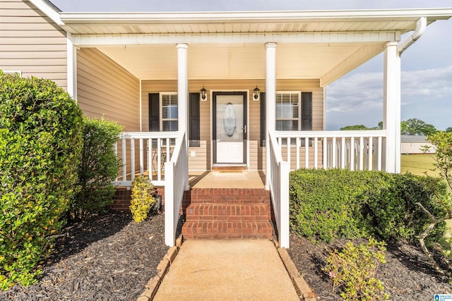 145 Cameron Ct, Alexandria, AL 36250 - doorway to property with a porch