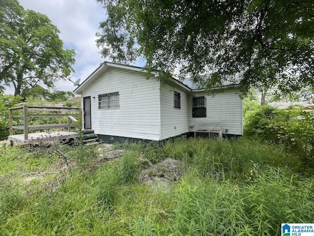 view of rear view of property