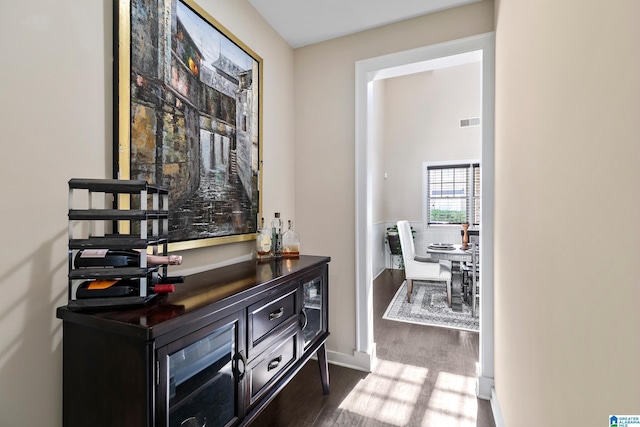 4000 Dunemere Ln, Hoover, AL 35226 - hall featuring dark wood-type flooring and baseboards