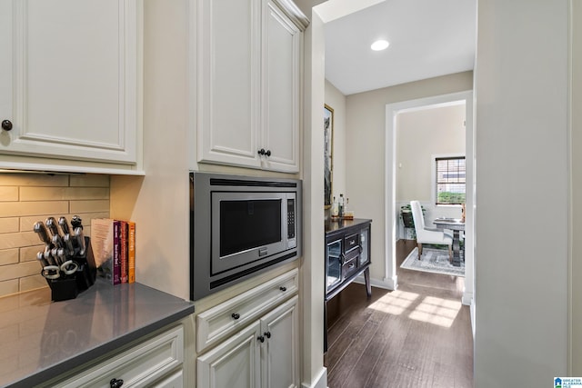 4000 Dunemere Ln, Hoover, AL 35226 - hall with dark wood-type flooring and recessed lighting
