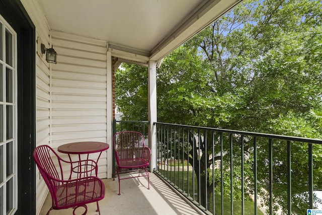 view of balcony