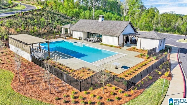 4546 Brexton St, Trussville, AL 35173 - view of swimming pool featuring fence private yard, a patio area, and a fenced in pool