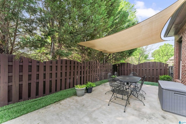 2608 Arbor Way, Hoover, AL 35244 - view of patio / terrace with outdoor dining space and a fenced backyard