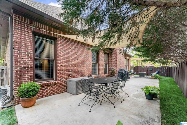 2608 Arbor Way, Hoover, AL 35244 - view of patio with a fenced backyard and outdoor dining area