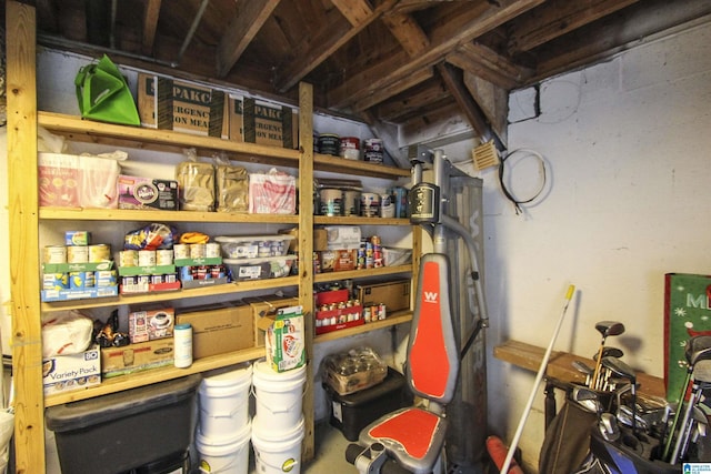 view of storage