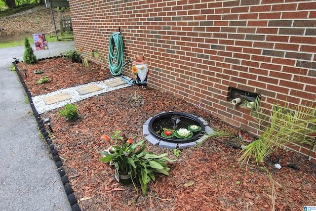 exterior details with brick siding
