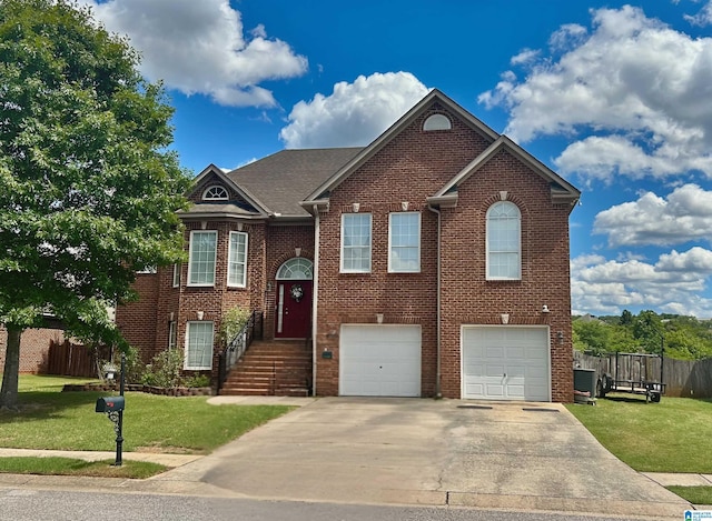 971 Old Cahaba Dr, Helena, AL 35080 - bi-level home with brick siding, a garage, and driveway
