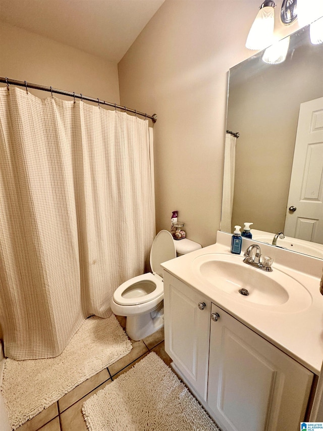 971 Old Cahaba Dr, Helena, AL 35080 - bathroom featuring tile patterned floors, vanity, and toilet