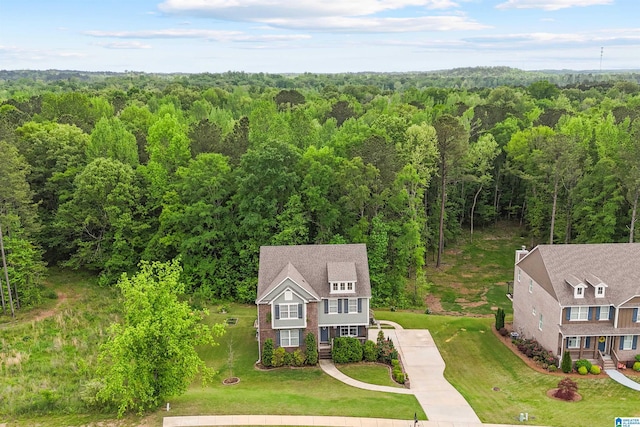 1064 Timberline Rdg, Calera, AL 35040 - aerial view featuring a view of trees