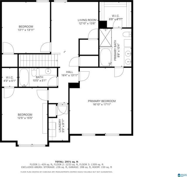 1064 Timberline Rdg, Calera, AL 35040 - plan
