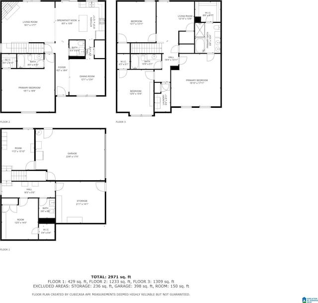 1064 Timberline Rdg, Calera, AL 35040 - floor plan