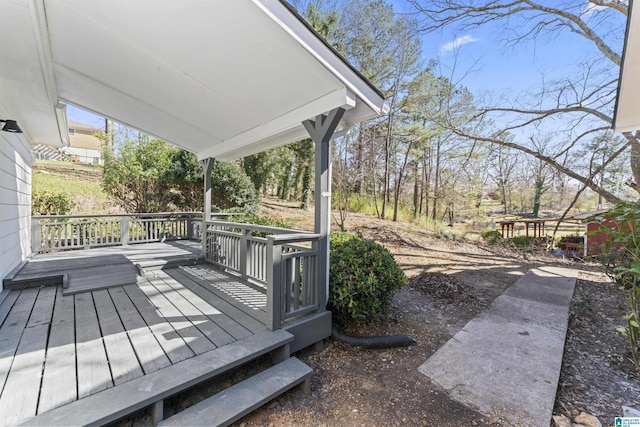 view of deck