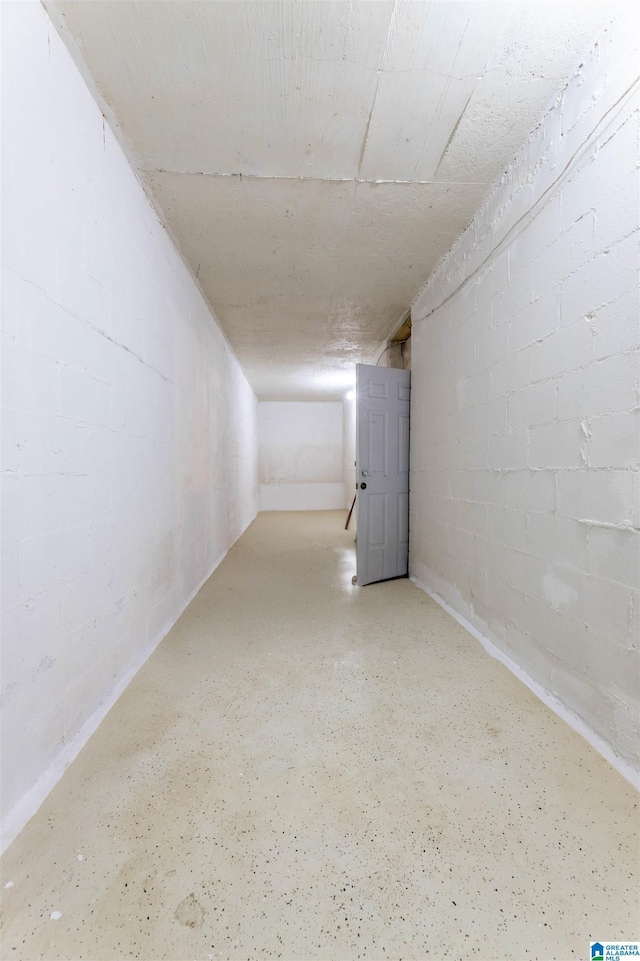 1111 Creek Trl, Anniston, AL 36206 - finished basement with concrete block wall