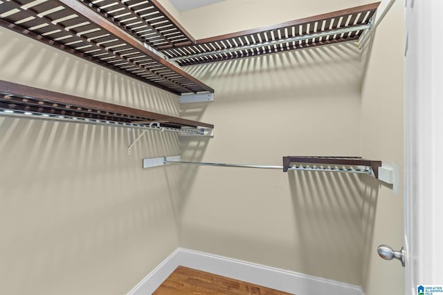 825 Dogwood Ln, Ashville, AL 35953 - spacious closet featuring wood finished floors