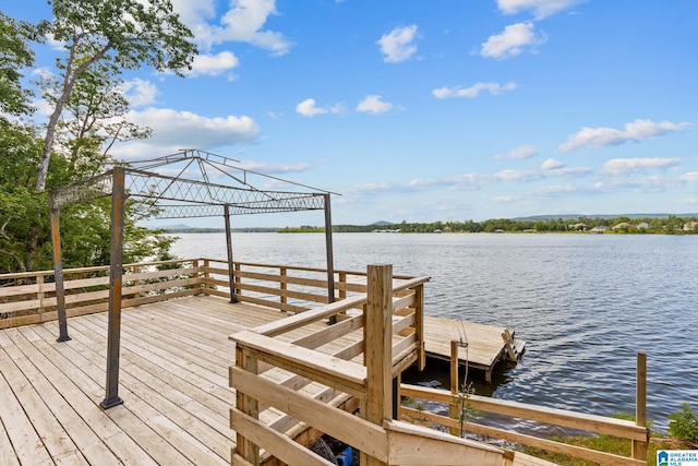 825 Dogwood Ln, Ashville, AL 35953 - dock area featuring a water view and a gazebo