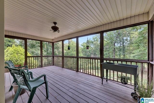 3043 Hunters Run, Gardendale, AL 35071 - sunroom / solarium with a ceiling fan and plenty of natural light