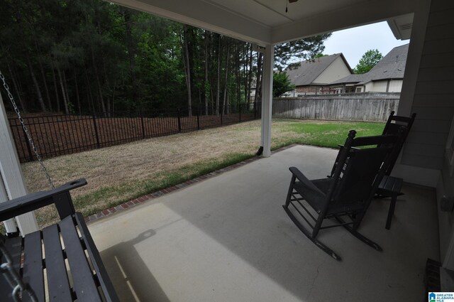 298 Appleford Rd, Helena, AL 35080 - view of patio featuring a ceiling fan