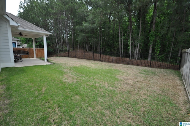 298 Appleford Rd, Helena, AL 35080 - view of yard with ceiling fan and a patio