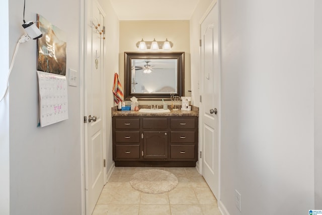 2616 Chimney Hills Cir, Vestavia Hills, AL 35226 - bathroom featuring vanity and tile patterned floors