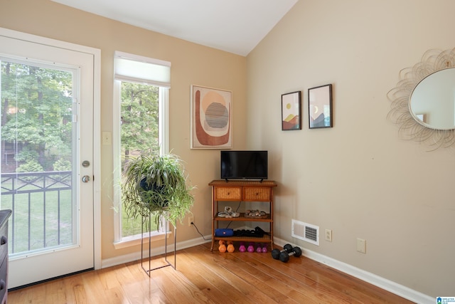 2616 Chimney Hills Cir, Vestavia Hills, AL 35226 - doorway featuring wood finished floors and baseboards