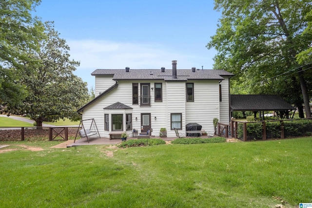2616 Chimney Hills Cir, Vestavia Hills, AL 35226 - back of house featuring a patio and roof with shingles