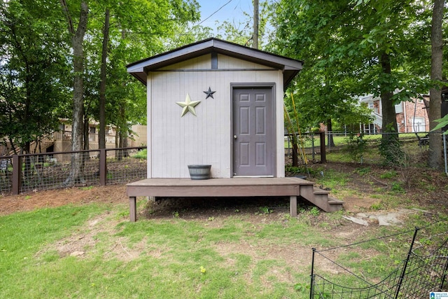 2616 Chimney Hills Cir, Vestavia Hills, AL 35226 - view of shed featuring a fenced backyard