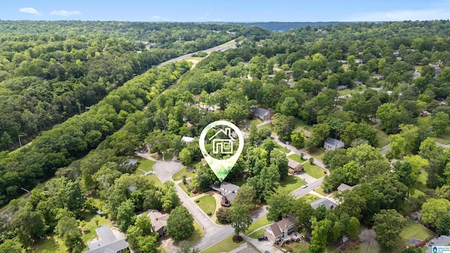 2616 Chimney Hills Cir, Vestavia Hills, AL 35226 - bird's eye view of a heavily wooded area
