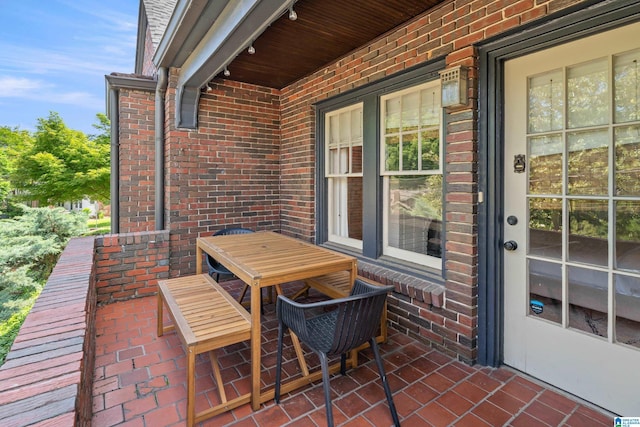 view of patio with outdoor dining space