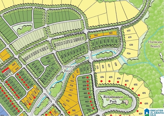 0571 Preserve Pkwy, Hoover, AL 35226 - map showing property parcels
