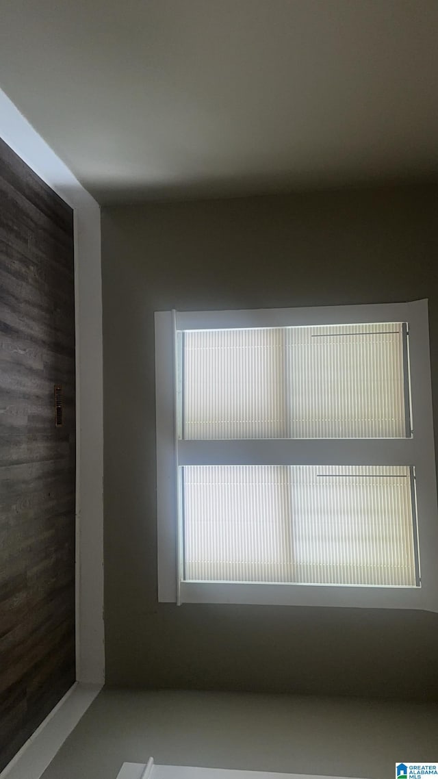view of spare room