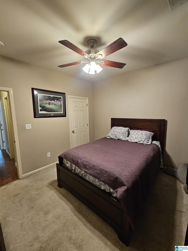 1082 Ivy Pl, Moody, AL 35004 - carpeted bedroom with baseboards and ceiling fan