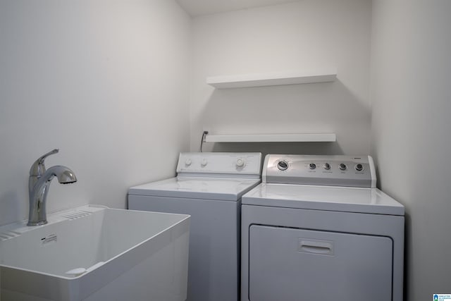 laundry area featuring independent washer and dryer