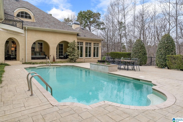 4035 Saint Charles Dr, Hoover, AL 35242 - swimming pool featuring a patio area and outdoor dining space